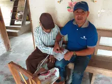 Proceso de enrolamiento con adultos mayores en el Cauca.