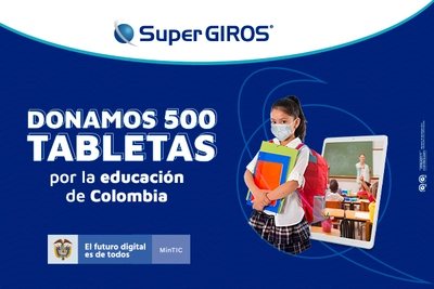 Donamos 500 tabletas para la educación de los niños colombianos