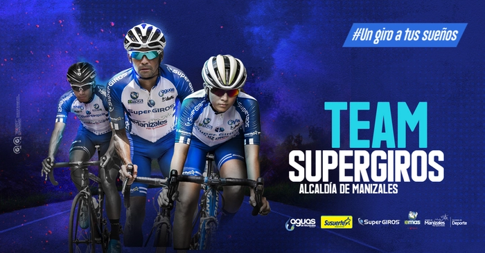 29 ciclistas girando por un sueño Team SuperGIROS Alcaldía de Manizales